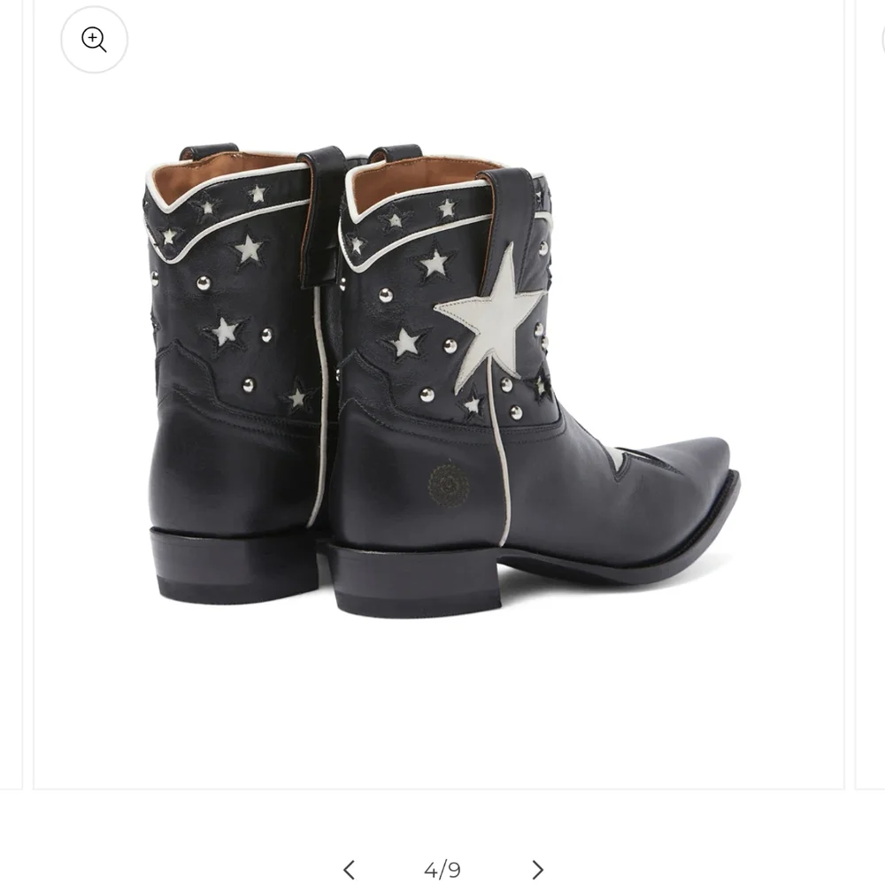 Ranch Road Presidio Liberty Short Black Cowboy Boots - Picture 6 of 10